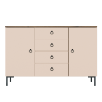 Комод Сімпл KOM2D4S Макадамія / Дуб ліворно ВМК (БРВ) Україна